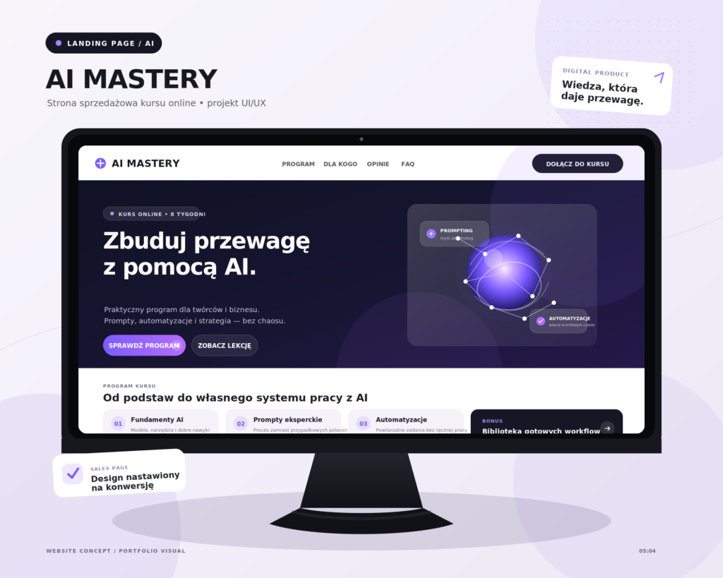 landing page